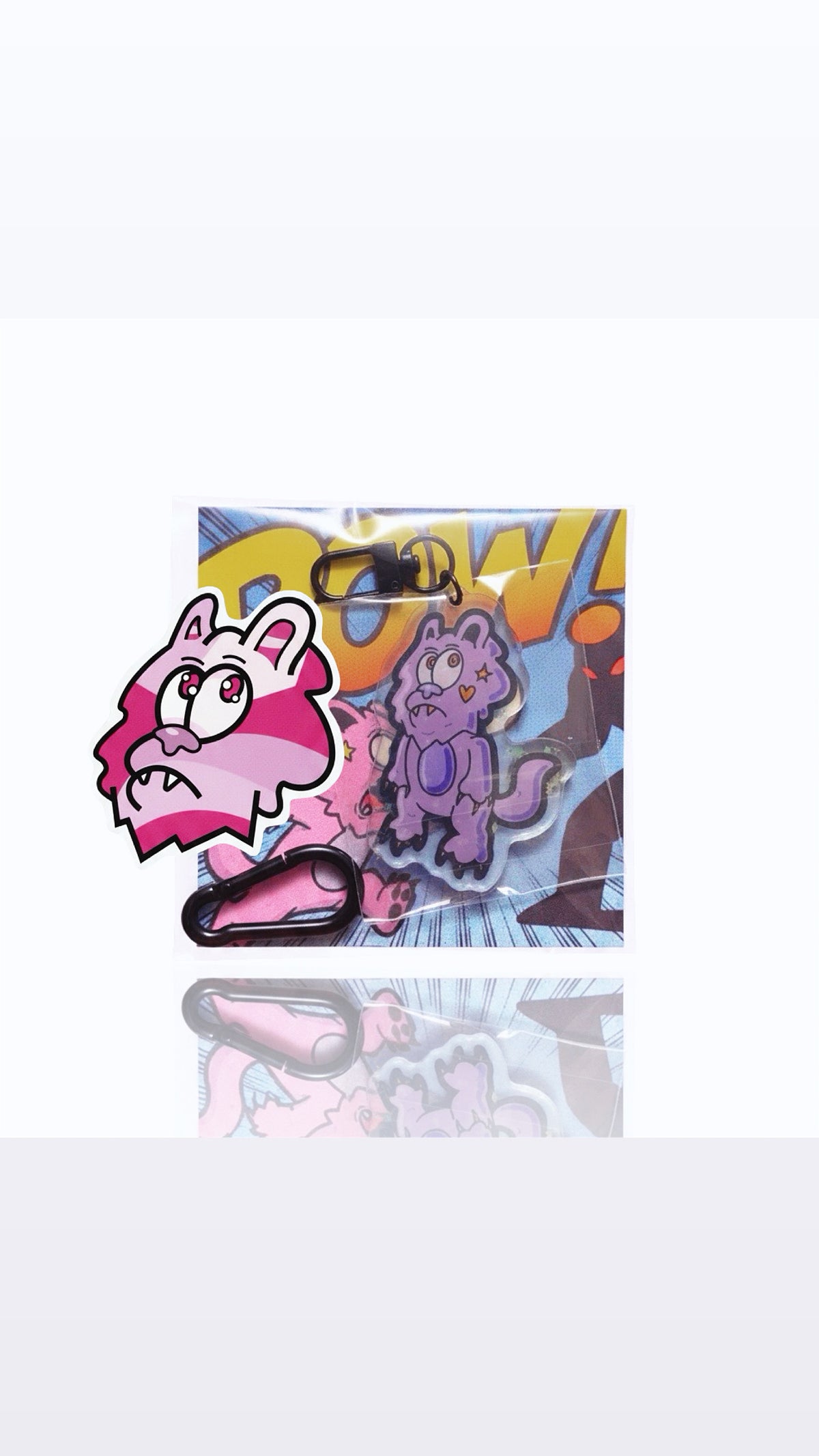 Pouncy Holographic Keychain