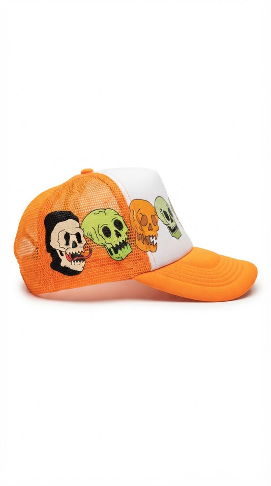 Skull Cap - Orange