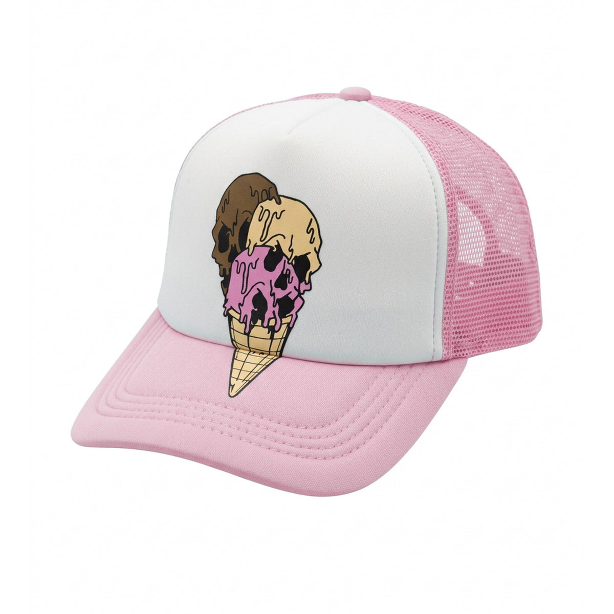 Skull Cone Hat - Pink