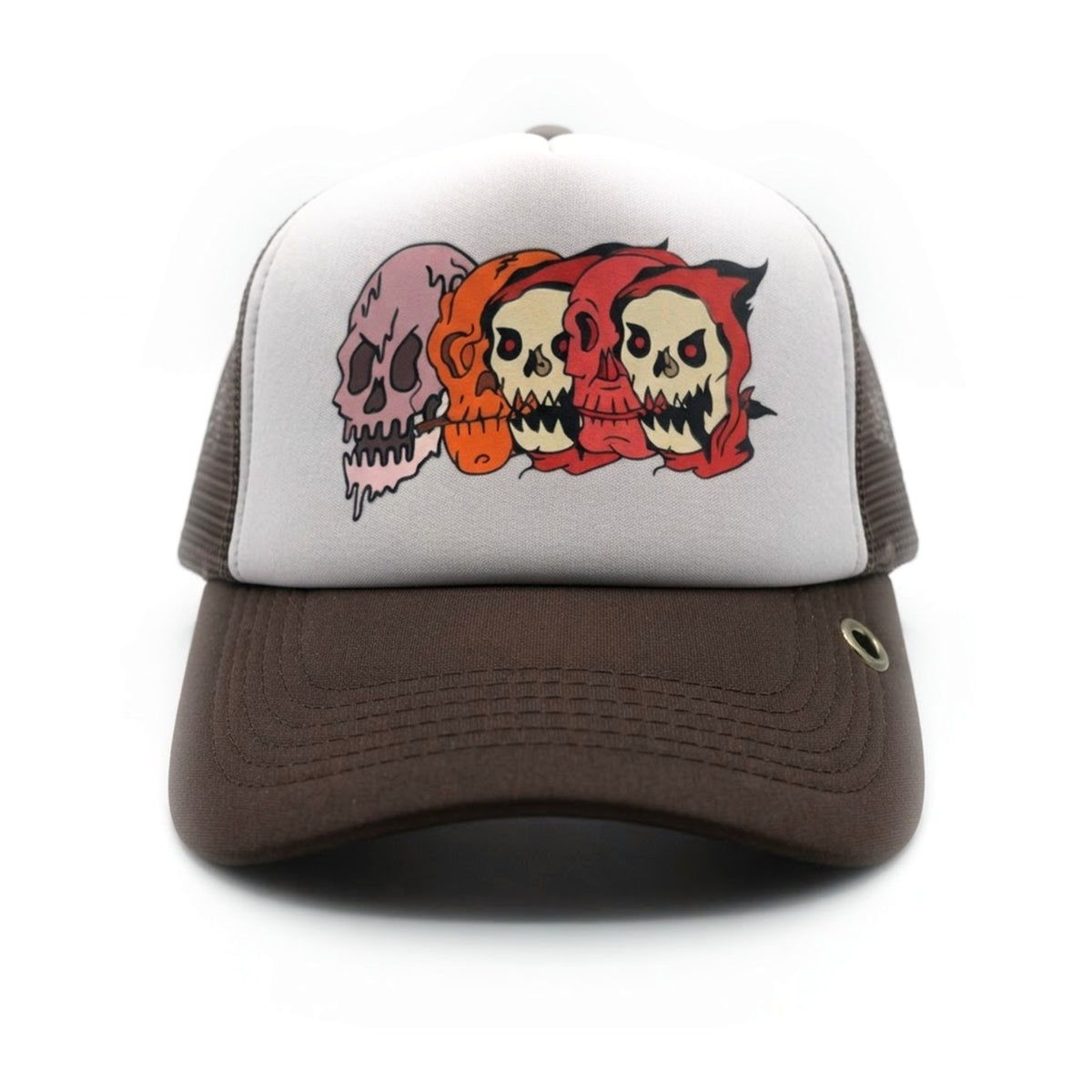 Skull Cap - Brown