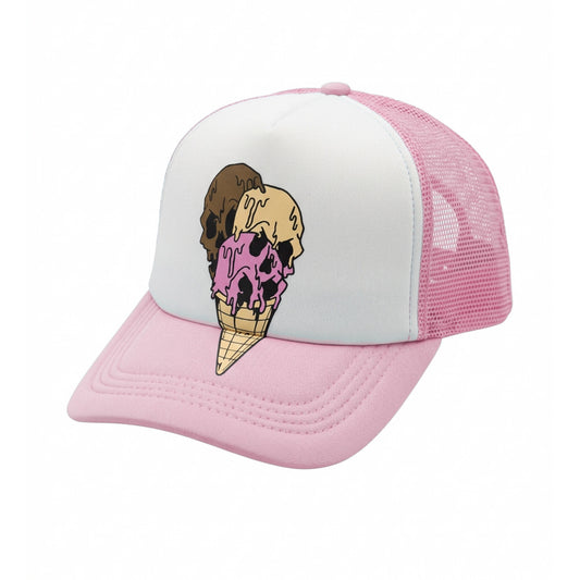 Skull Cone Hat - Pink