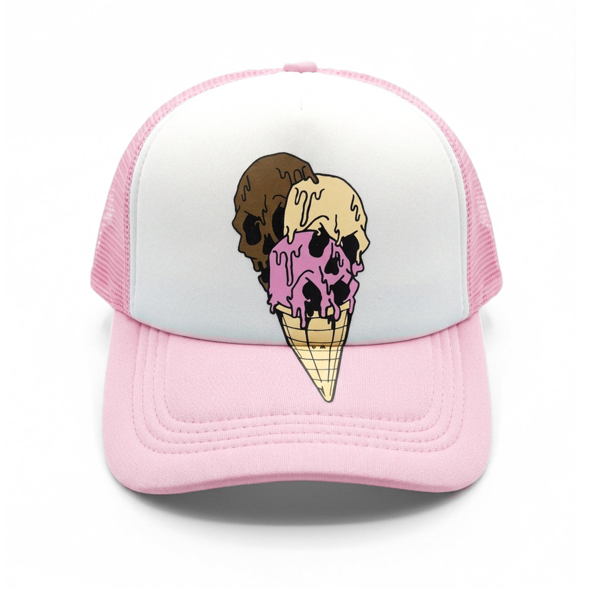 Skull Cone Hat - Pink