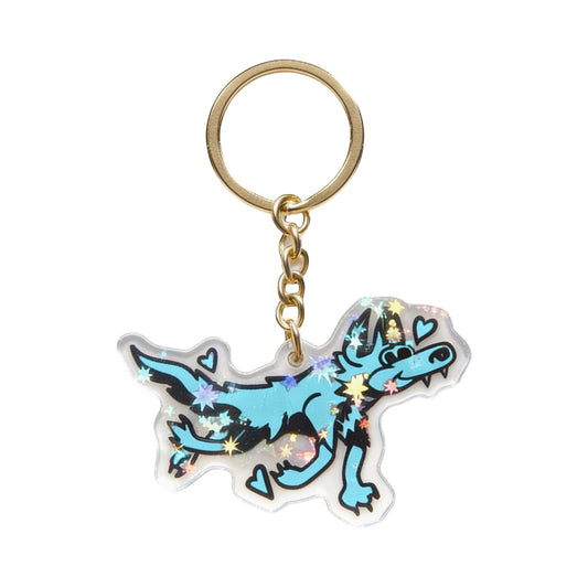 Woofy Holographic Keychain